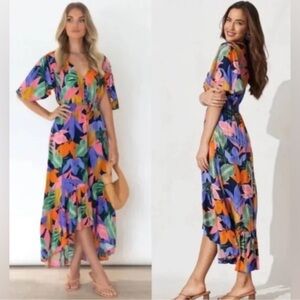 Anthropologie |Abel The Label Tropical Leonard Dress